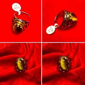ANILLO OJO DE TIGRE STAINLESS STEEL SIZE 8-9-11